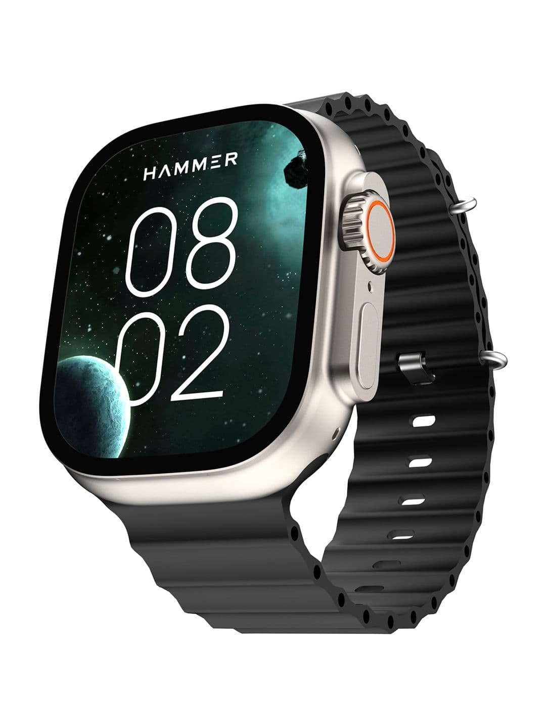 HAMMER Active 2.0 1.95" Display Bluetooth Calling Smart Watch with 600 NITS Brightness