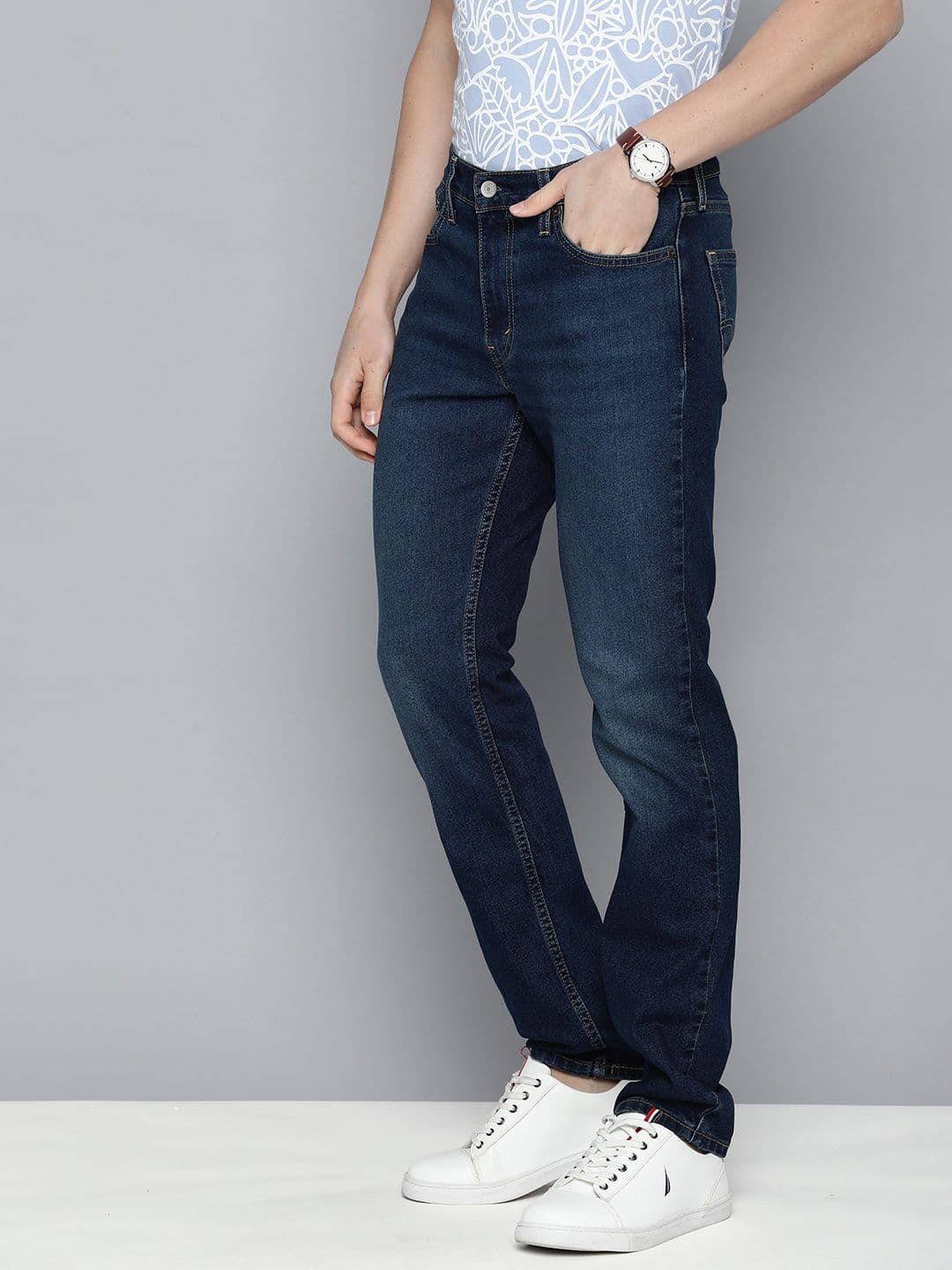 Levis Men 511 Slim Fit Light Fade Stretchable Jeans