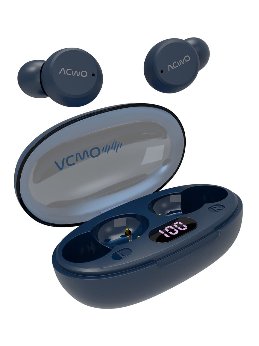 ACwO DwOTS Trans True Wireless Earbuds with 35 Hours Playtime and Transparent Case