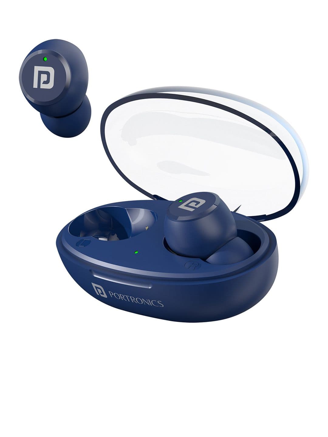 Portronics 24H Playtime Harmonics Twins S13 in Ear True Wireless Earbuds with Mic (Blue)