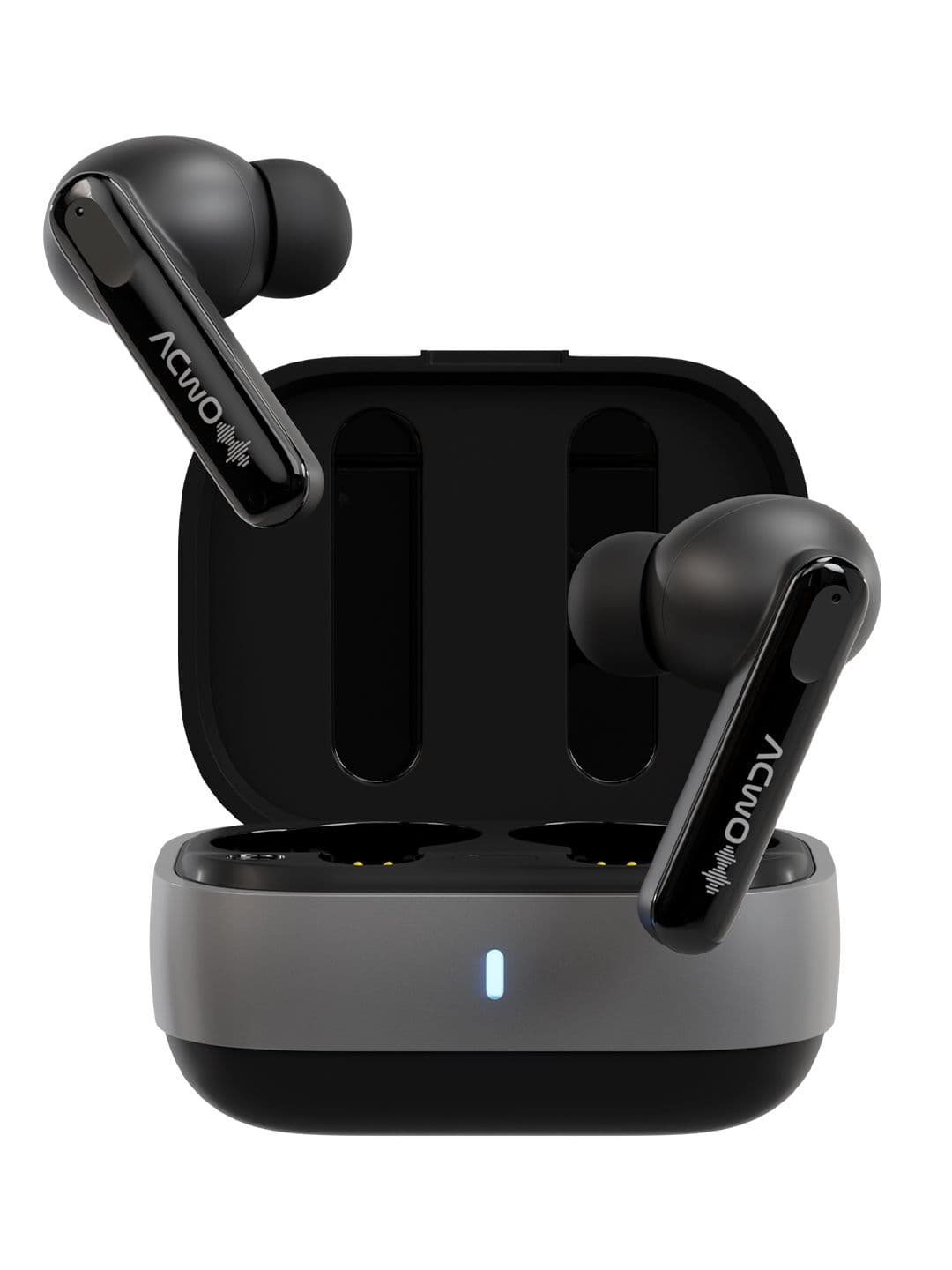 ACwO DwOTS Decibel Platinum Black 60Hrs Playback ANC Theatre Mode 3D Spatial Audio Earbuds