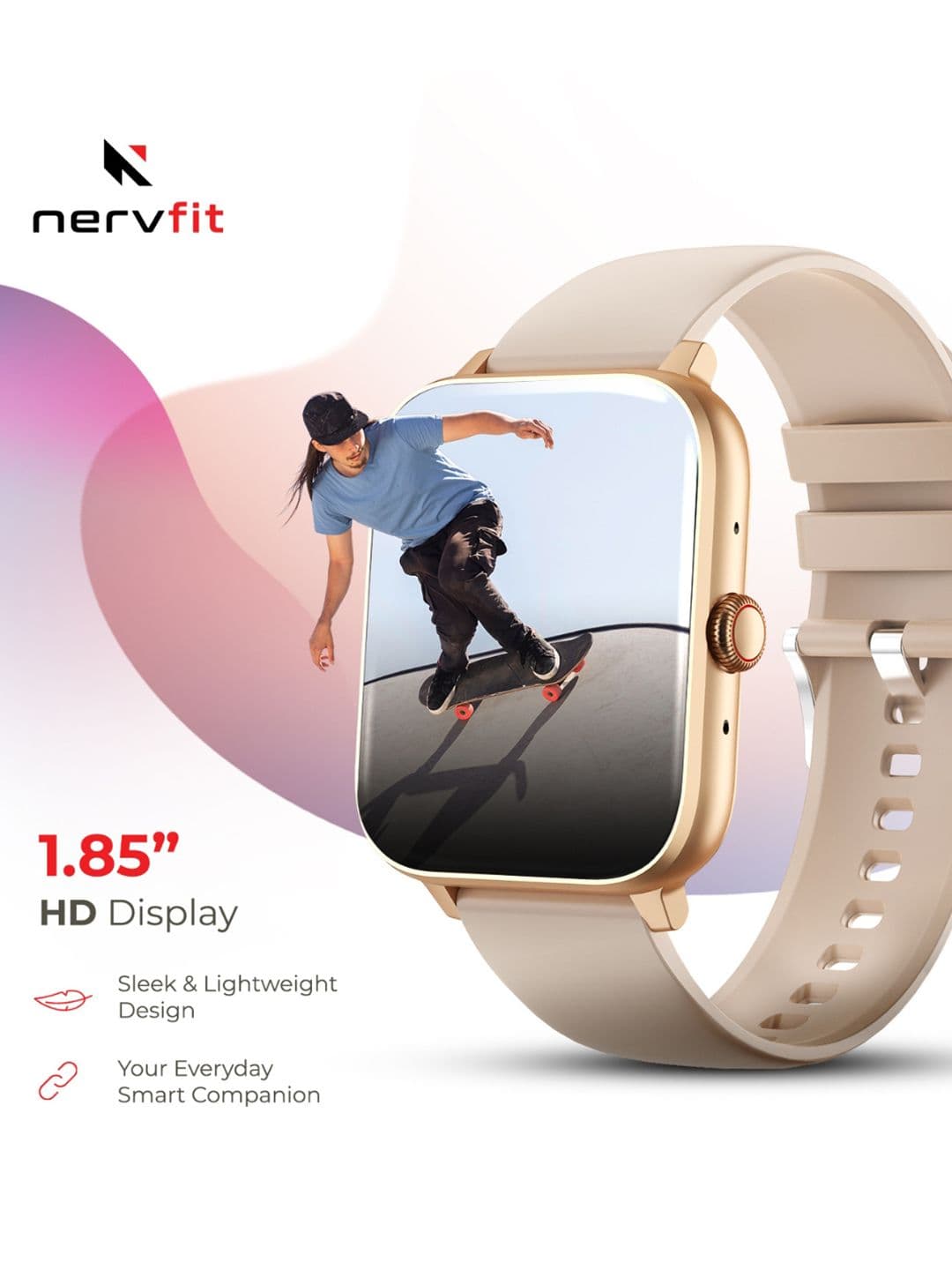 nervfit Vibe Water Resistant Smart Watch