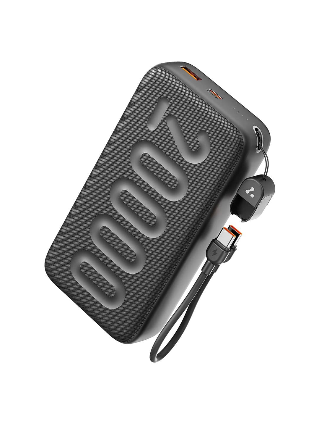 Ambrane 20000mAh 22.5W Fast Charging with Type C Cable Powerbank - Stylo N20 Black