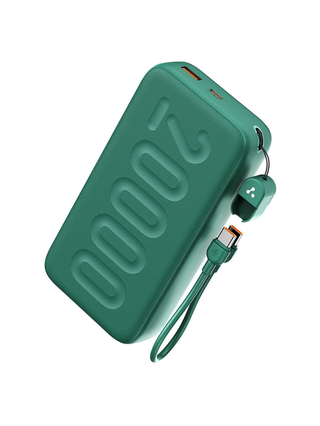 Ambrane 20000mAh 22.5W Fast Charging with Type C Cable Powerbank - Stylo N20 Green