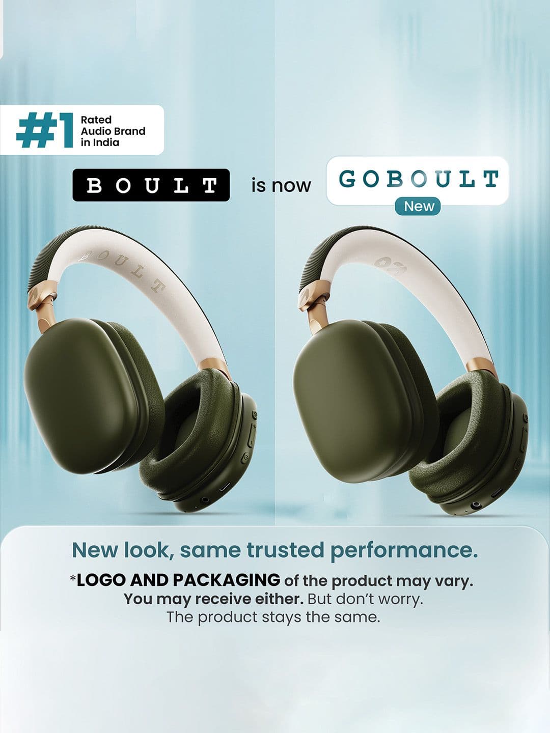 GOBOULT Previously Boult Fluid X 60H Battery, 40mm Drivers, Foldable design, ENC Mic, Gaming Mode