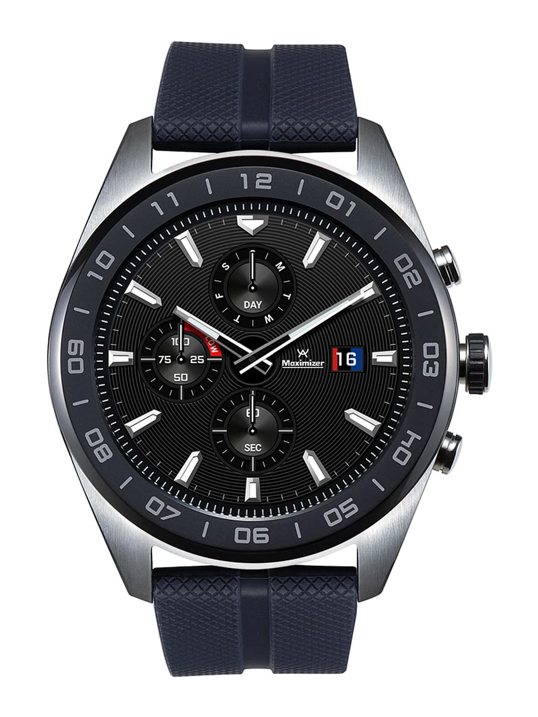LG Unisex Black W7 Smartwatch With Swiss Effect Wifi - Smart Watches for Unisex 10390405 | Myntra