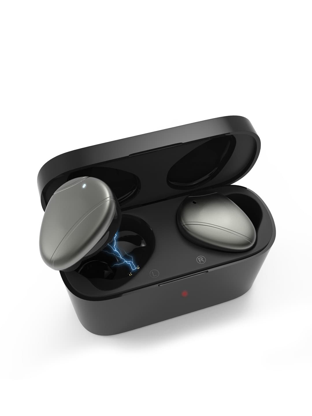 Wings Unisex Black Alpha True Wireless Earbuds with Touch Sensor Control