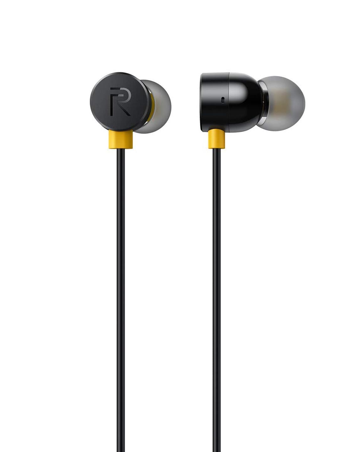 realme Black Wired Earbuds with Mic for Android Smartphones