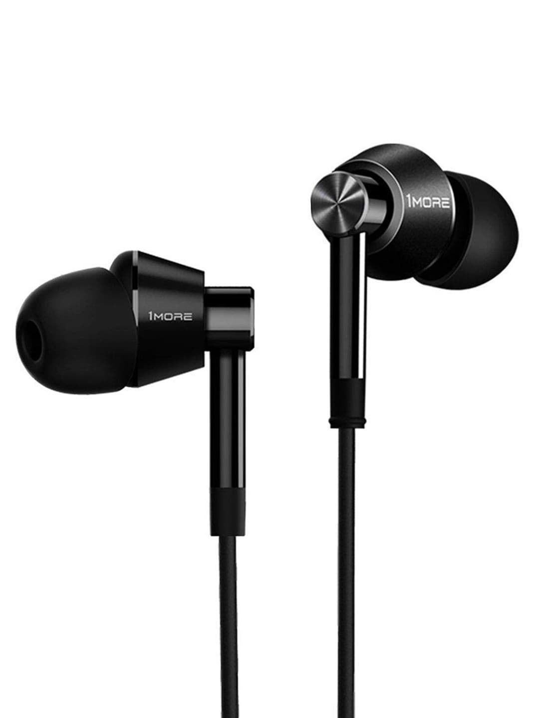 1MORE Black Dual Driver Earphone With Mic - Headphones for Unisex 7798831 | Myntra