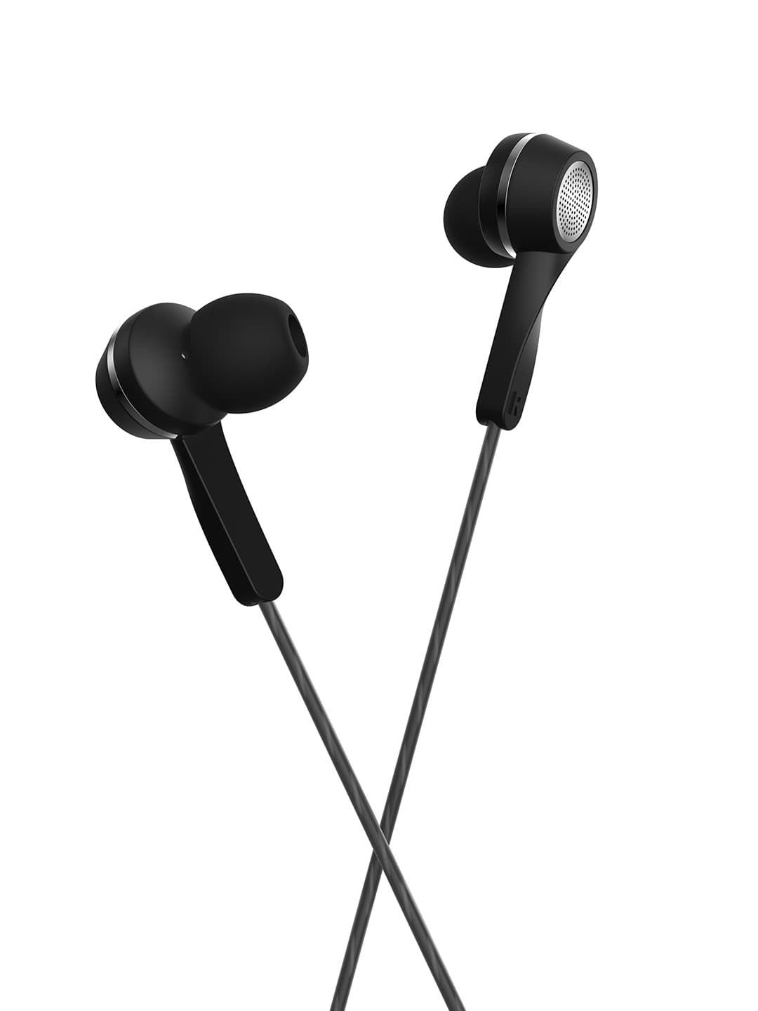 Motorola Black Pace 120 in-Ear Headphones with Mic, Volume Control & Google Assistant