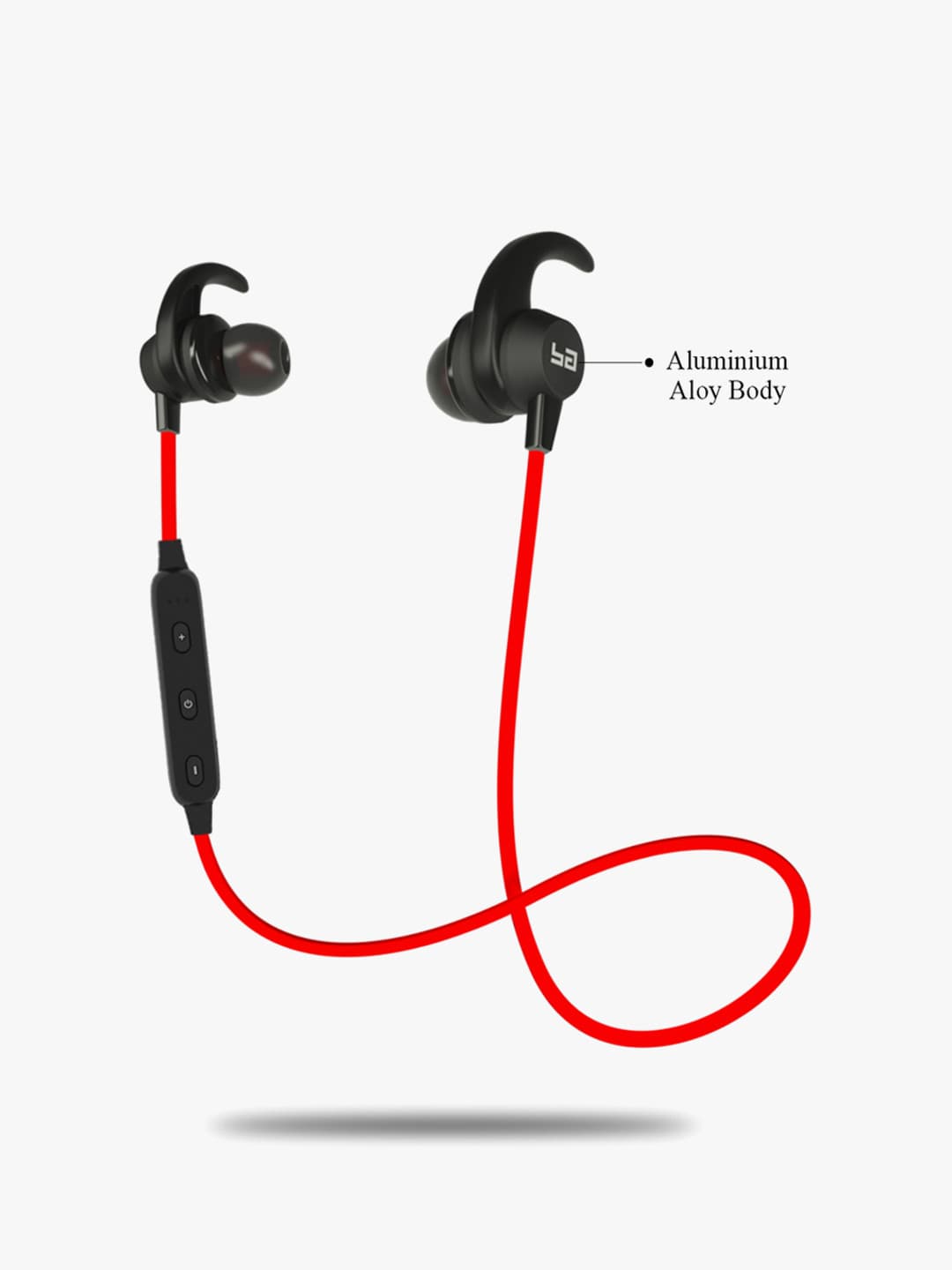 Buy Red Space Wireless Bluetooth Earphones With Mic - Headphones for Unisex 7982303 | Myntra