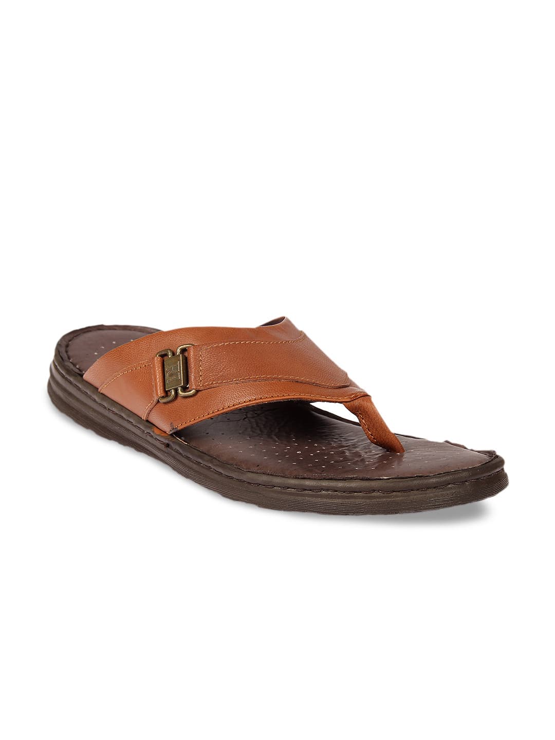 Buy Franco Leone Men Brown Comfort Leather Sandals - Sandals for Men 8555889 | Myntra