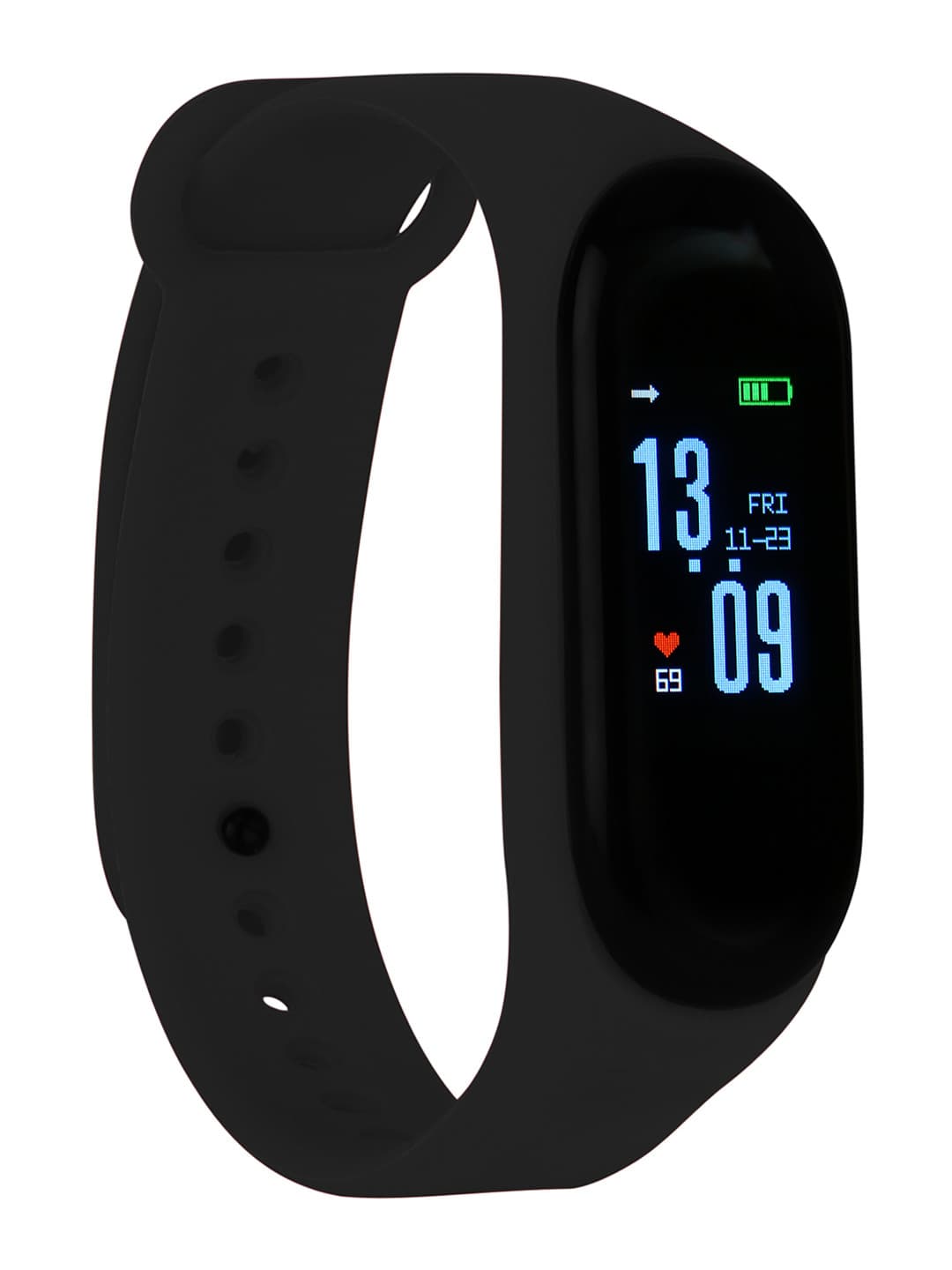 Daniel Klein Unisex Black Smart Fitness Band DK12254-1