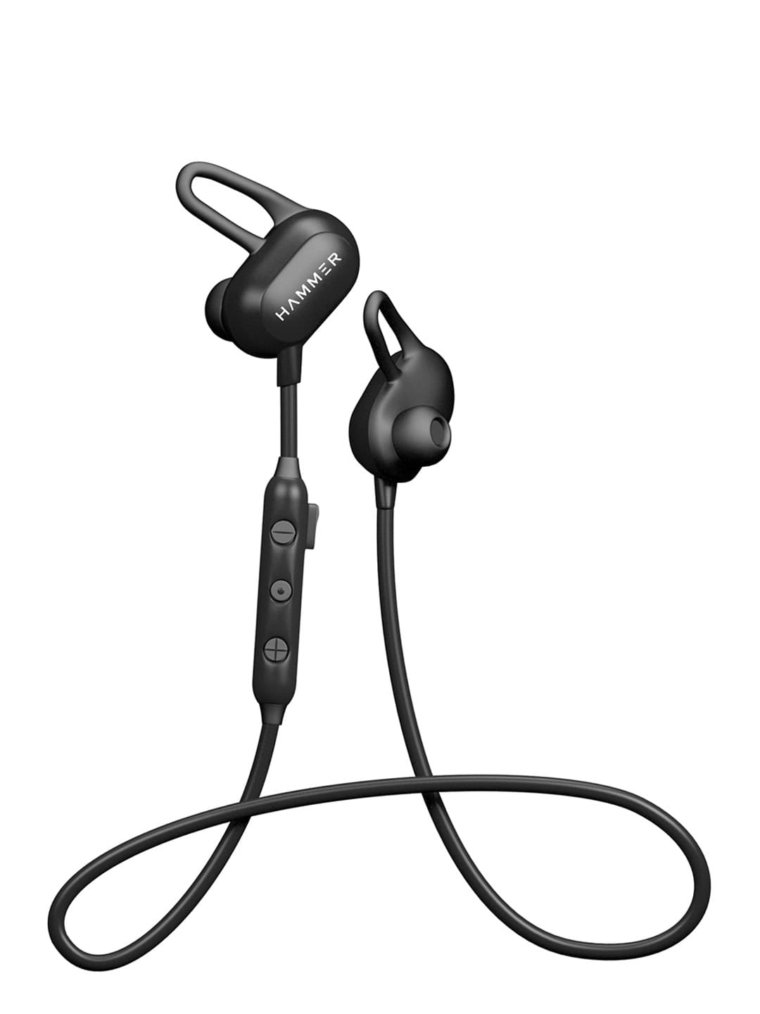 Hammer Black Spark Bluetooth Wireless Sweatproof Earphones
