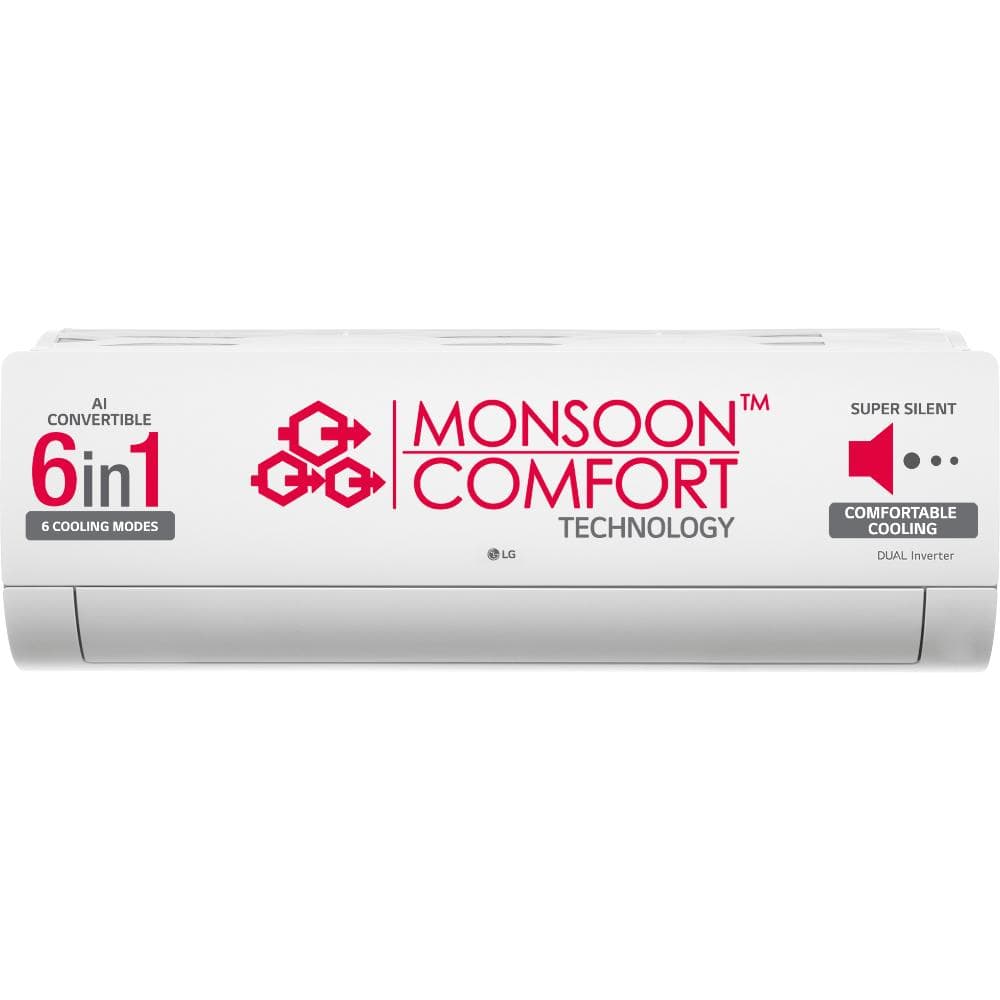 LG 1 Ton 3 Star 6 in 1 Convertible Inverter Split AC, TS-Q12YNXE (Viraat Mode, Smart Diagnosis System, 100% Copper, 2024 Launch)