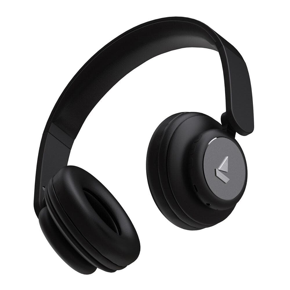boAt Rockerz 450R On-Ear Headphones with 15 Hours Battery, 40 mm Drivers, Padded Ear Cushions, Easy Access Controls and Voice Assistant (Luscious Blac...