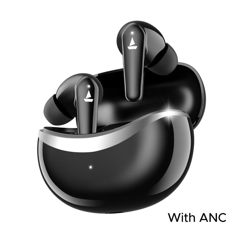 boAt Airdopes 131 Elite ANC with Active Noise Cancellation upto 32 dB, 60 HRS Playback & Chrome Design (Active Black)