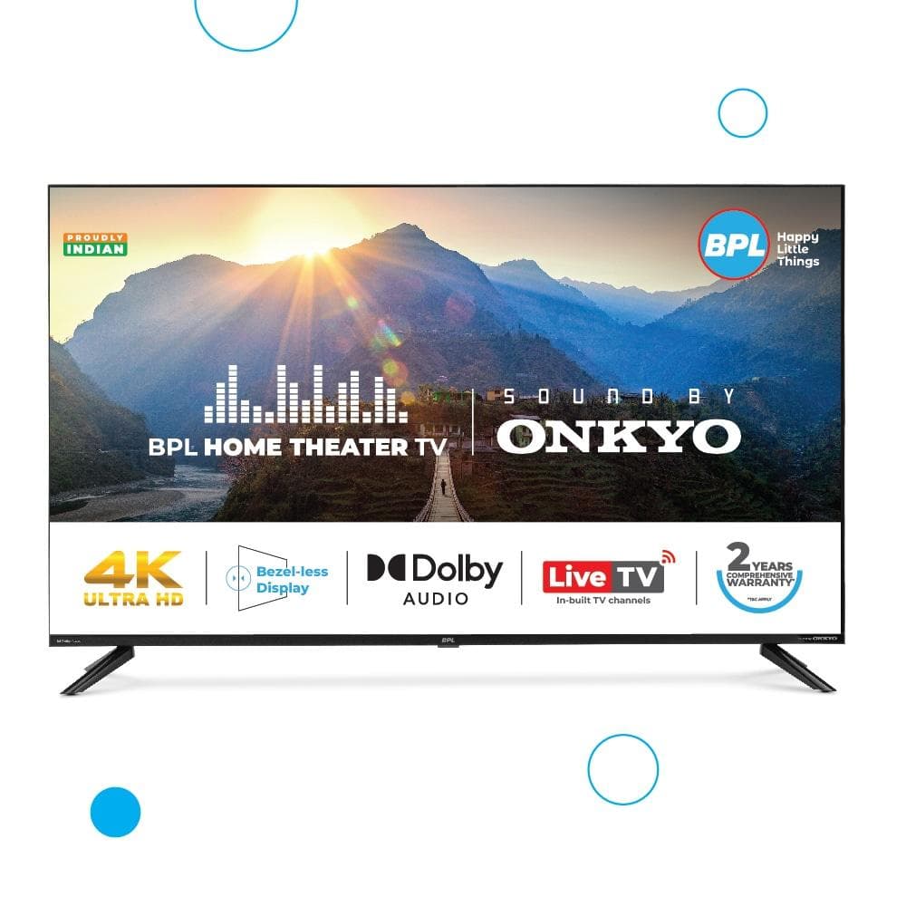 BPL 55 4K HOMETHEATRE ONKYO TV 55UF2340 with Dolby Audio, Sound by Onkyo