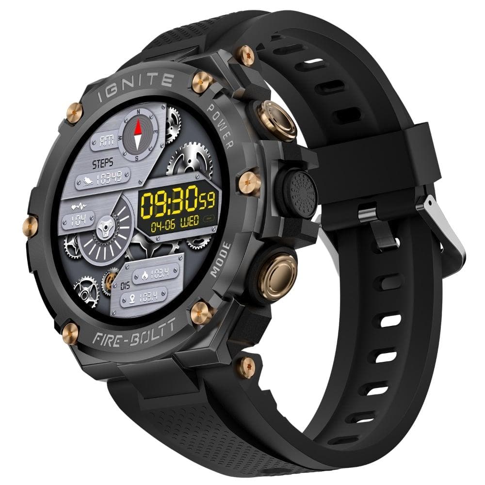 Fire-Boltt ASSAULT Smart Watch, 3.81 cm (1.5 inch) BT Calling, Round Touch Display, Outdoor Rugged Durable Design, 6 Menu UI Styles, In Built Compass,...