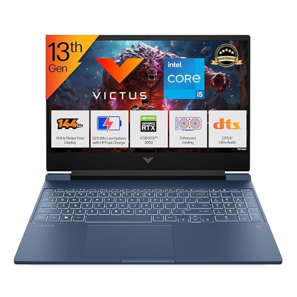 HP Victus 15-FA2192TX Gaming Laptop (Intel Core i5-13420H/16 GB /512 GB SSD/4 GB-Nvidia GeForce RTX 3050A/Windows 11 Home/MS Office Home 2024 + 1 year...