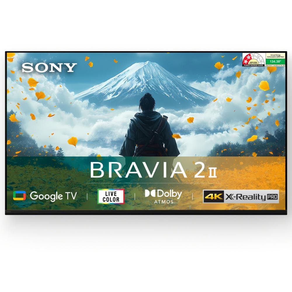Sony 108 cm (43 inch) BRAVIA 2 II 4K Ultra HD Smart LED Google TV, K-43S22BM2 (Black)