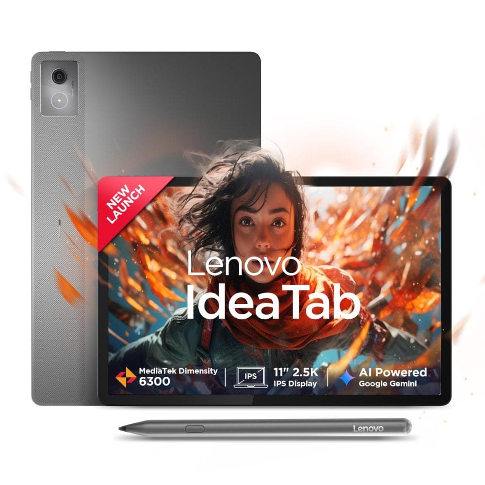 Lenovo Idea Tab 27.94 cm (11 inch) WiFi Tablet with Pen, 256 GB, 8 GB RAM, Grey, ZAFR0897IN
