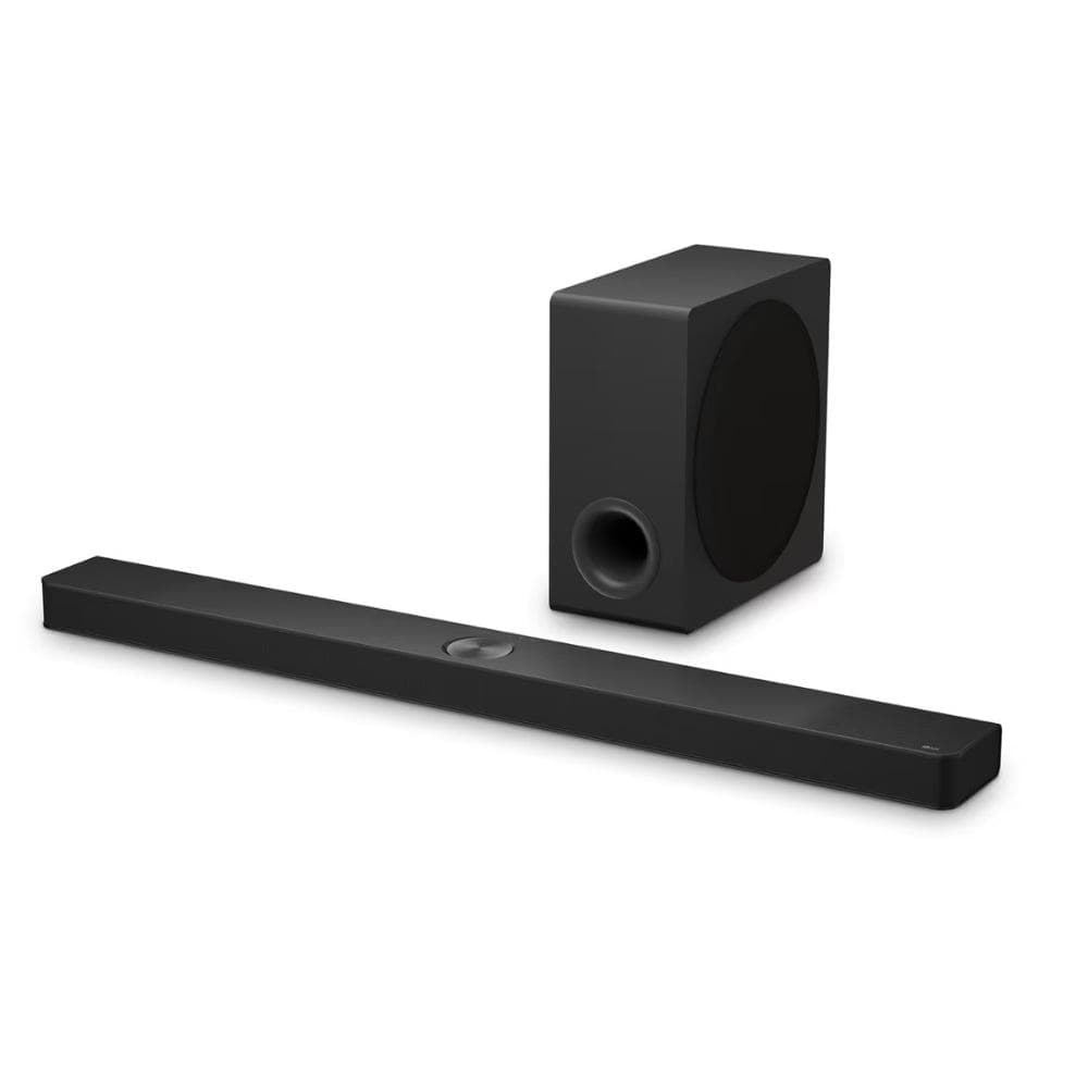 LG S90TY Smart Sound Bar, 570 W, 5.1.3 Channels, Dolby Atmos and DTS Surround Soundbar, Wide Connectivity, Bluetooth, USB, Optical Input, Black