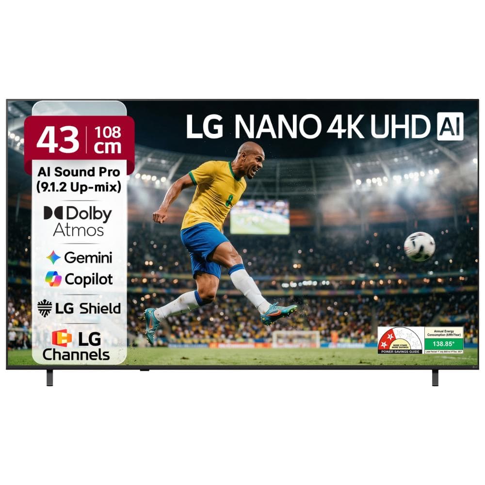 LG NU870 109.22 cm (43 inch) 4K Nanocell AI Smart TV, 55NU870