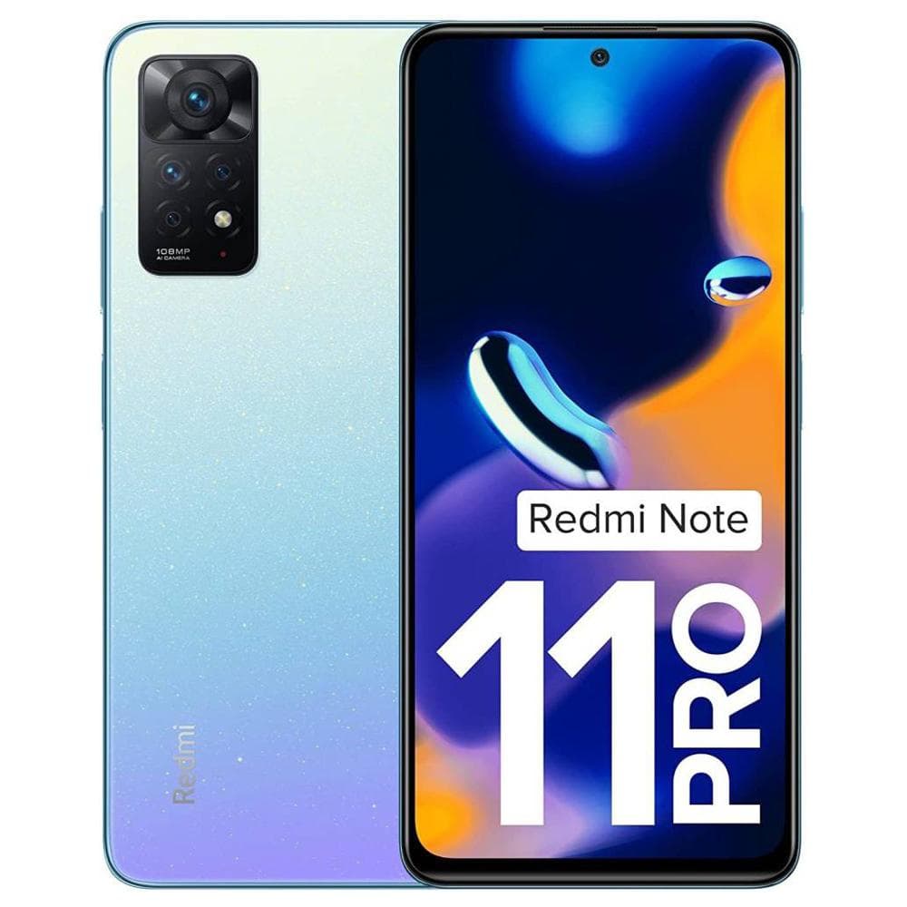 Redmi Note 11 Pro 128 GB, 6 GB RAM, Star Blue, Mobile Phone