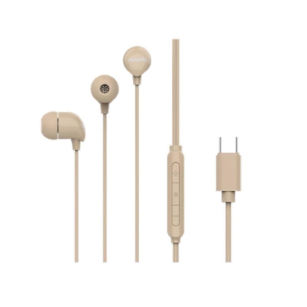 Philips TAE1159 Type C Earphone, Gold