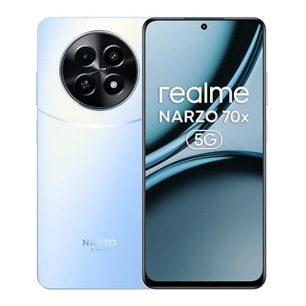 Realme Narzo 70x 5G 128 GB, 6 GB RAM, Ice Blue, Mobile Phone