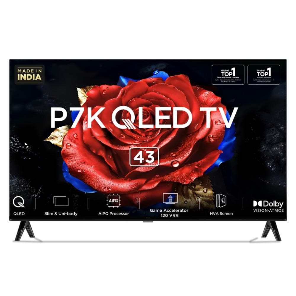 TCL 109 cm (43 inch) QLED Google TV, 43P7K