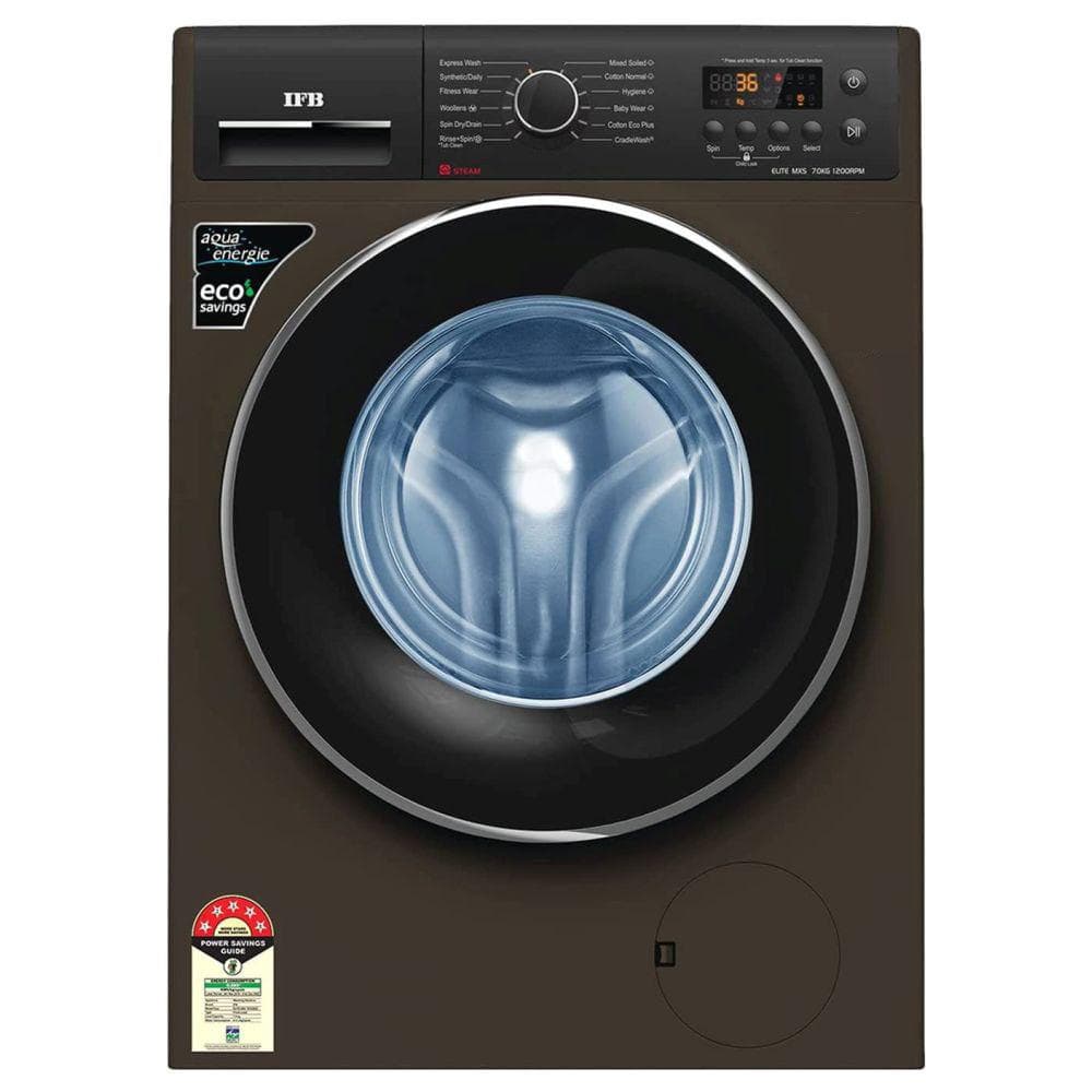 IFB 7 Kg Front Load Fully Automatic Washing Machine, Elite MXS 7012, Mocha