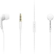 Lenovo 100 Wired in Ear Earphones with Mic (White)
