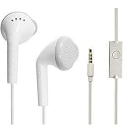 Earphones with Ultra Bass & Dolby Sound 0.33 mm Jack for All Samsung/Anroid/iOS Devices - (White)