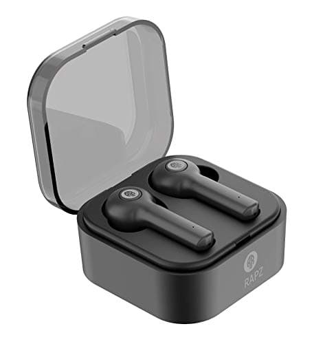 Binatone RAPZ-X2 True Wireless Bluetooth Version V5.0 Headset Earphone with Mic Charging Case and Touch Control earstrips Compatible for All Smartphon