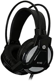 HP H100 Wired Over Ear Gaming Headset with 3.5 mm Audio Output/1 Year Warranty(3DR59PA)