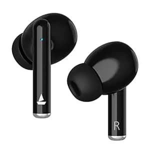 boAt Airdopes 111 TWS Earbuds with 13mm Drivers, ASAP™ Charge, 28H Playtime, IWP™, Bluetooth v5.1, Easy Touch Controls & Lightweight Build(Carbon Blac