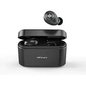 HiFuture TidyBuds Pro Truly Wireless Bluetooth in Ear Earbuds with Mic (Black) In-Ear