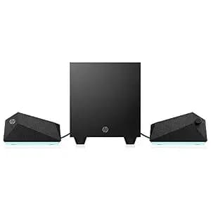 HP X1000 2.1 RGB Gaming Speakers with 3.5 mm AUX Input and Deep Bass Adjustable EQ PC Speakers