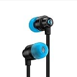 (Renewed) Logitech G333 Gaming Earphones with Mic and Dual Drivers with 3.5 mm aux Port and USB-C Port - Black