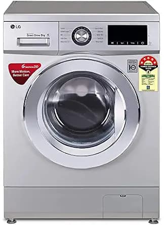 LG 8.0 kg Inverter Fully-Automatic Front Loading Washing Machine (FH2G6TDNL42, Silver, Inbuilt Heater)