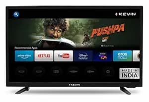 Kevin 80 cm (32 Inches) HD Ready LED Smart TV K32CV338H (Black) (2021 Model) Smart Televisions