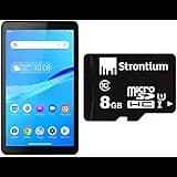 Lenovo Tab M7 (7 Inch, 8GB, WiFi) + Strontium MicroSD Class 10-8GB Memory Card (Black)
