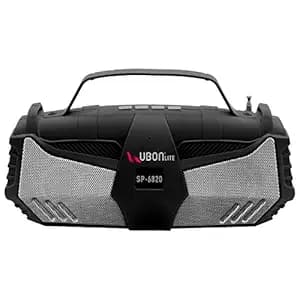UBON SP-6820 10 Watt 2.0 Channel Truly Wireless Bluetooth Portable Speaker (Grey) Speakers