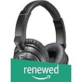 (Renewed) Audio Technica ATH-ANC9 Quiet Point Noise-Cancelling Headphones (Black)