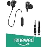 (Renewed) Ant Audio Dual Driver W59 in-Ear Wired Headset with Mic (Black)