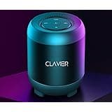 Clavier Atom Portable Bluetooth Speaker, Bluetooth 5.0 Wireless Speakers with HD Sound and Rich Bass, LED Flashing Light, Bui