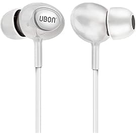 ubon Earphones Universal Perfume GPR 411 Earphone with mic Wired Hi-Resolution Audio Deep Bass Ergonomic Sweatproof…
