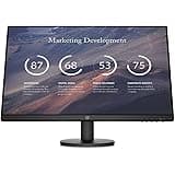 HP P24v 24-Inch G4 Monitor FHD (1920 x 1080) IPS Display Monitor 5ms 75hz with VGA HDMI Border Less Low Blue Light Mode VESA